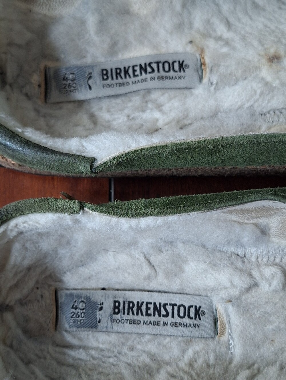 Birkenstock Buckley Suede Clogs Green Tea EU 40 US 9-9.5 Mule Shoes - Picture 6 of 7